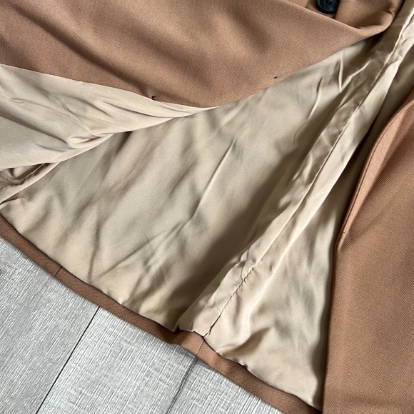 Camel Double Breast Blazer - Picture 3 of 4